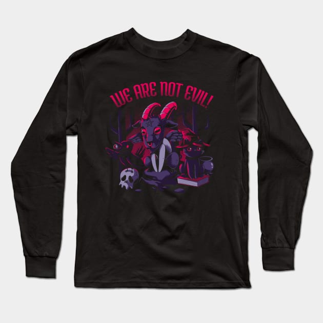 Not Evil! Long Sleeve T-Shirt by lucasmussarelli